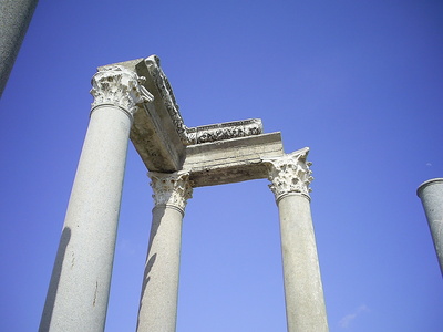 [Photo: columns at Perge, 2010]