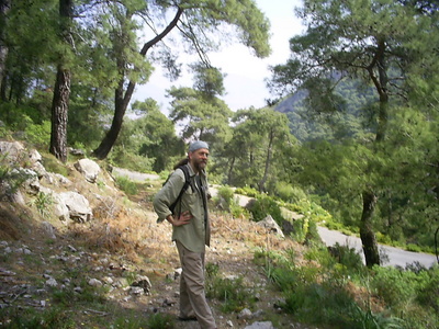 [Photo: David among the trees]