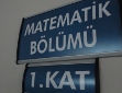 [Matematik Bölümü tabelası (Mathematics Department sign)]